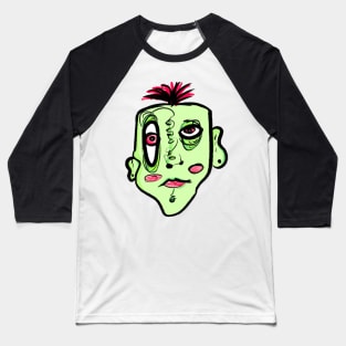 green face Baseball T-Shirt